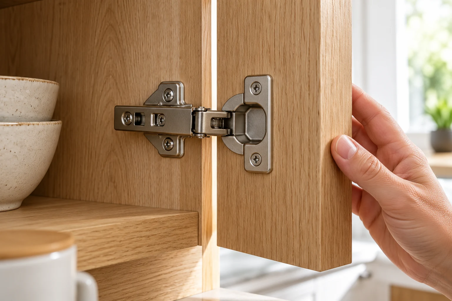 Cabinet Hinge · Inside connection as the door moves