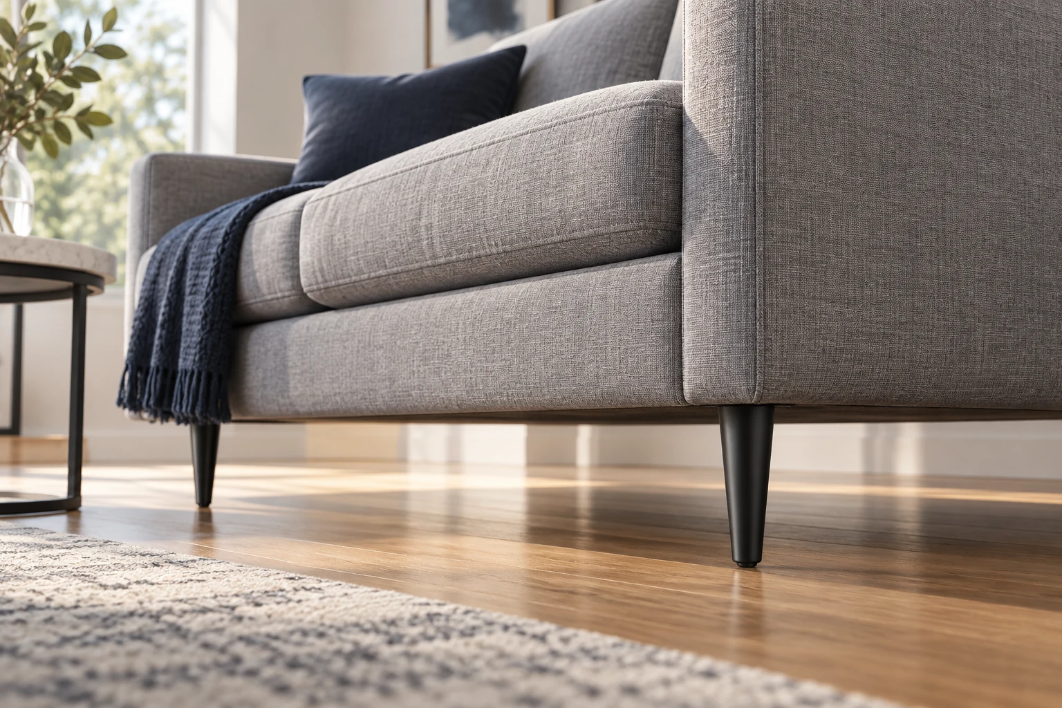 Sofa Leg · Two sofa legs at floor level
