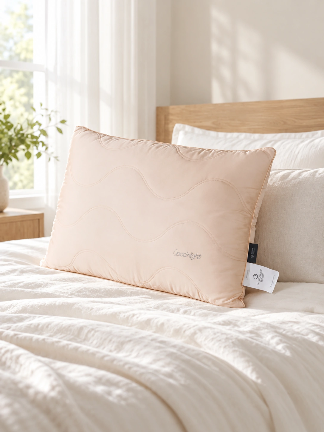 Amino Acid Silk Protein Pillow: Bright window bedroom
