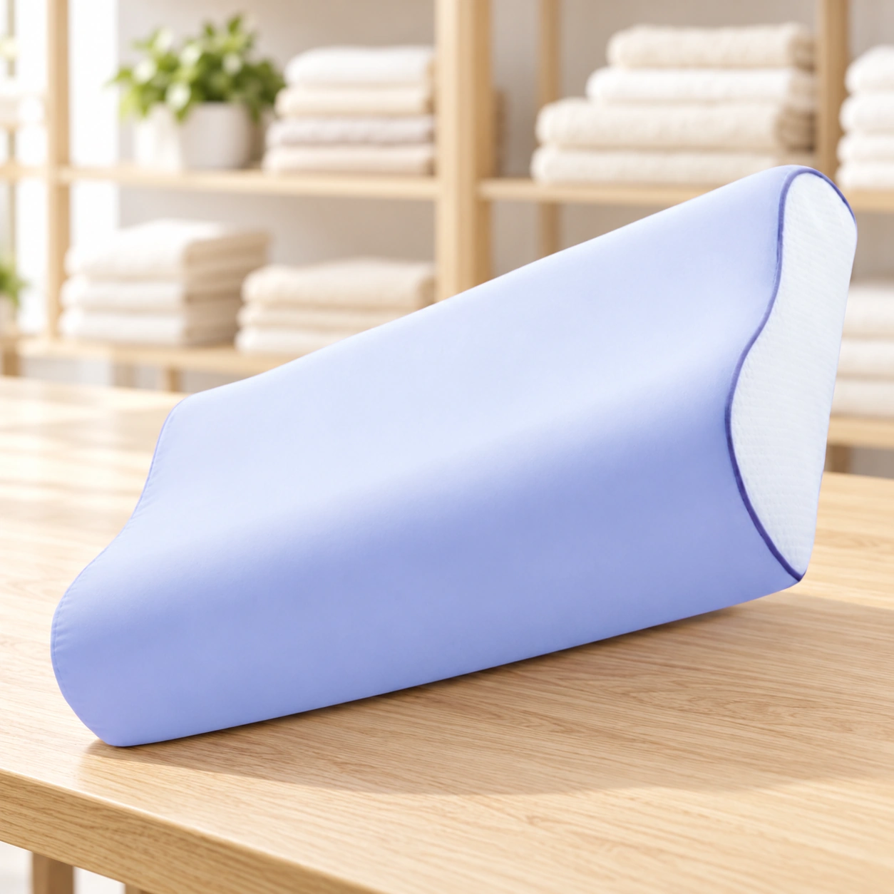 Anshui Adjustable Smart Pillow: Linen room storage display