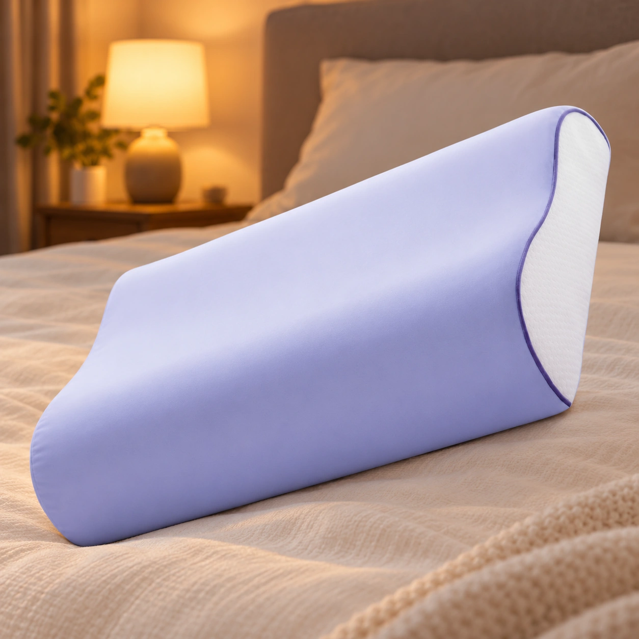 Anshui Adjustable Smart Pillow: Night bedroom display