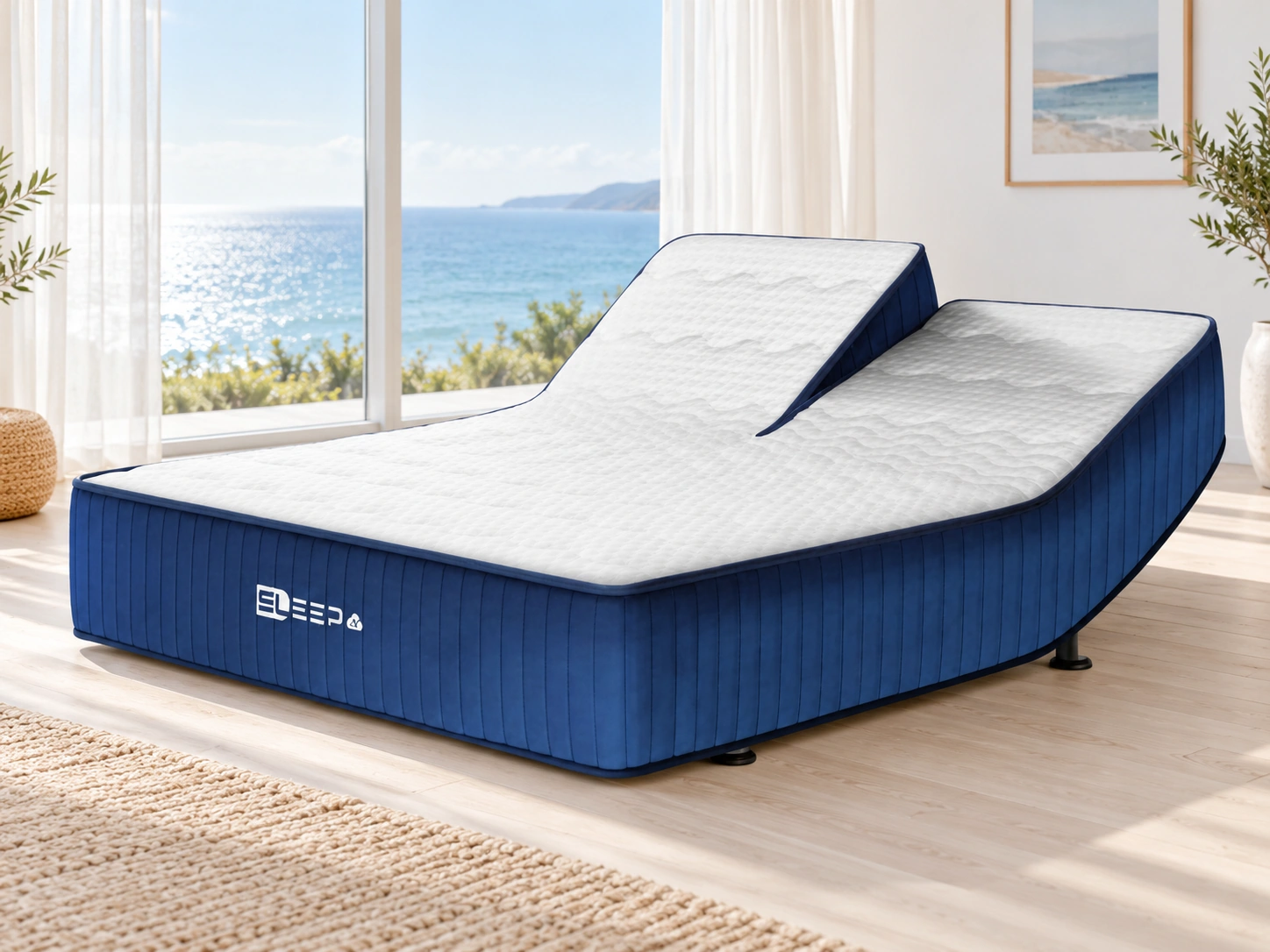 Anshui Auto 3Pro Smart Bed: Scene illustration | Coastal bedroom scene