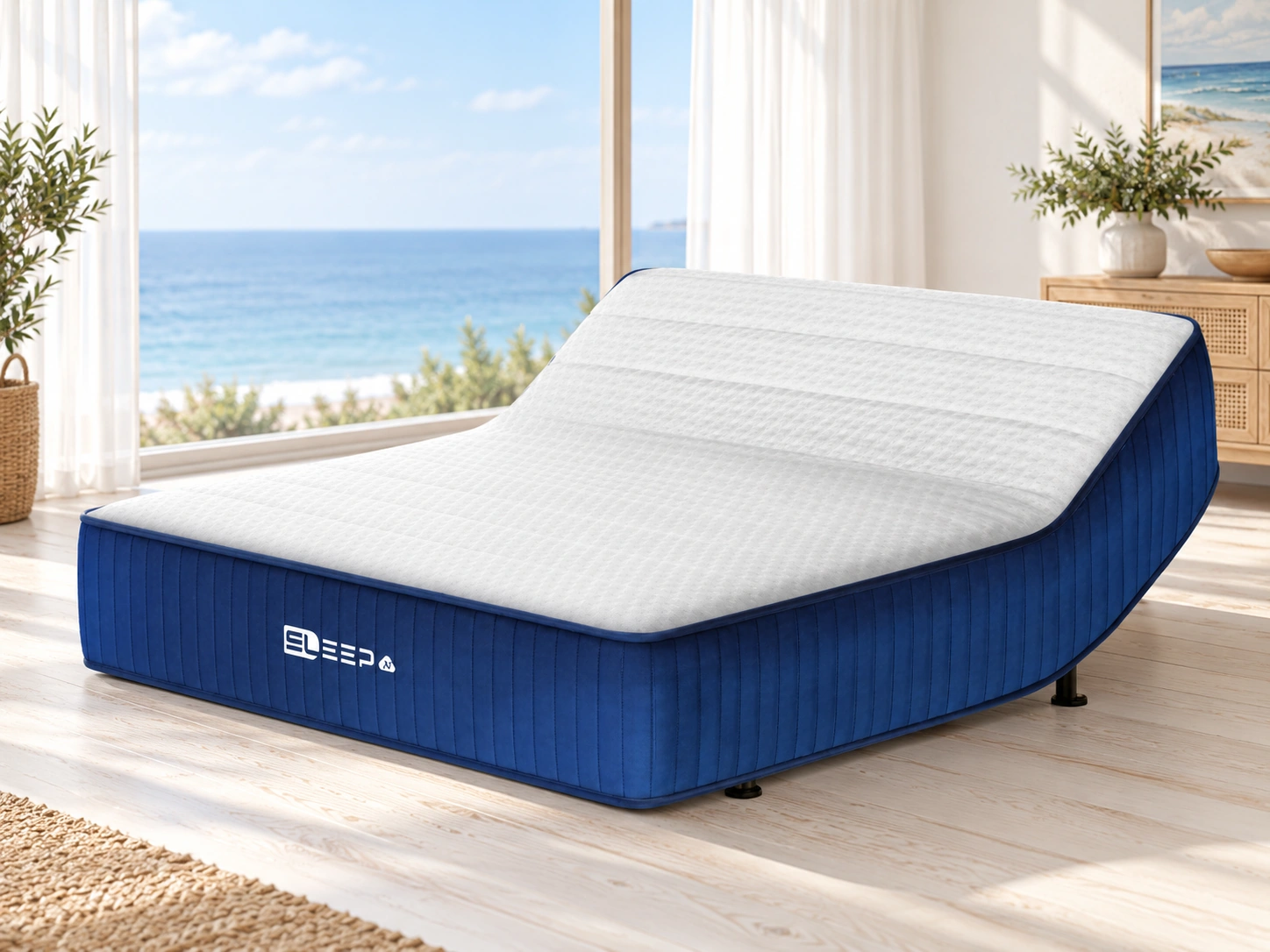 Anshui Auto 3 Smart Bed: Scene illustration | Coastal bedroom scene