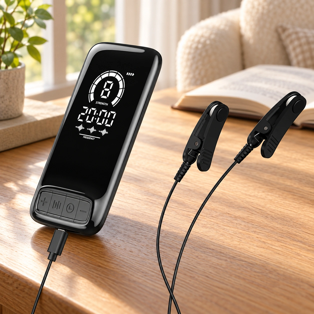 Anshui CES Ear-Clip Device: Reading nook table
