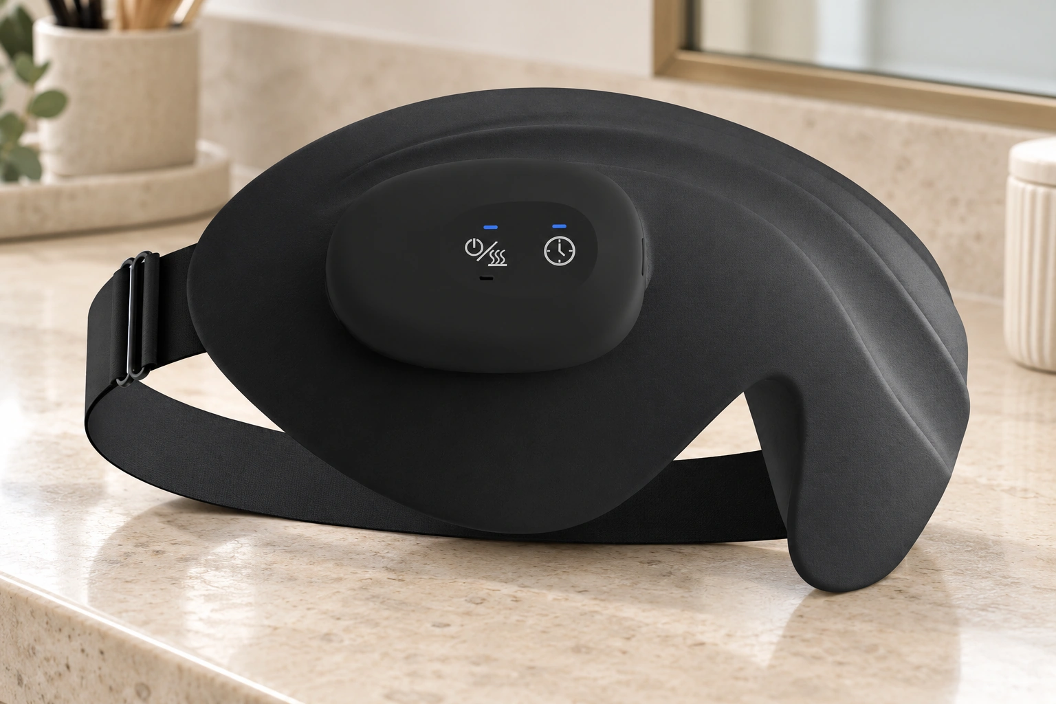 Anshui Washable Heated Eye Mask: Dry bathroom vanity