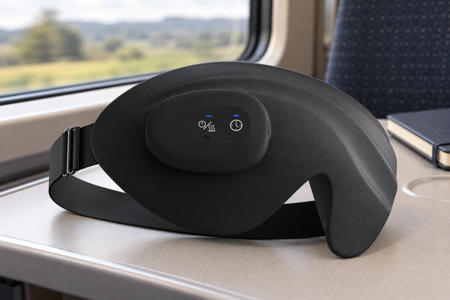 Anshui Washable Heated Eye Mask: Train tray travel preparation