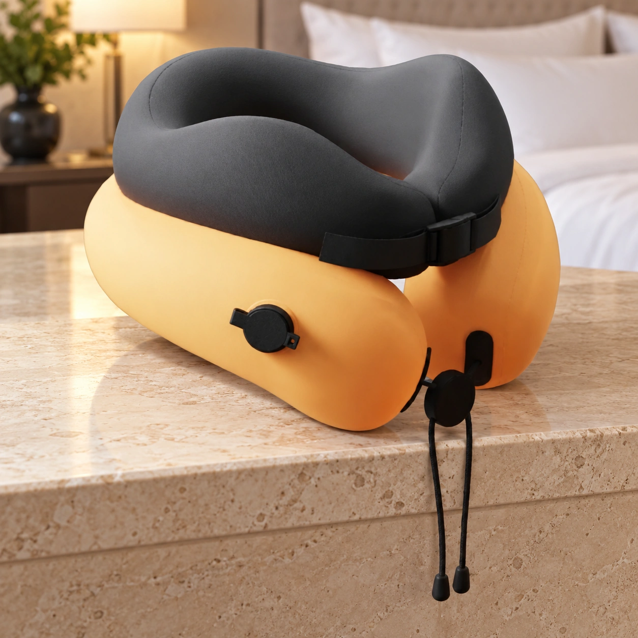 Anshui Inflatable Neck Pillow: Scene illustration | Hotel scene