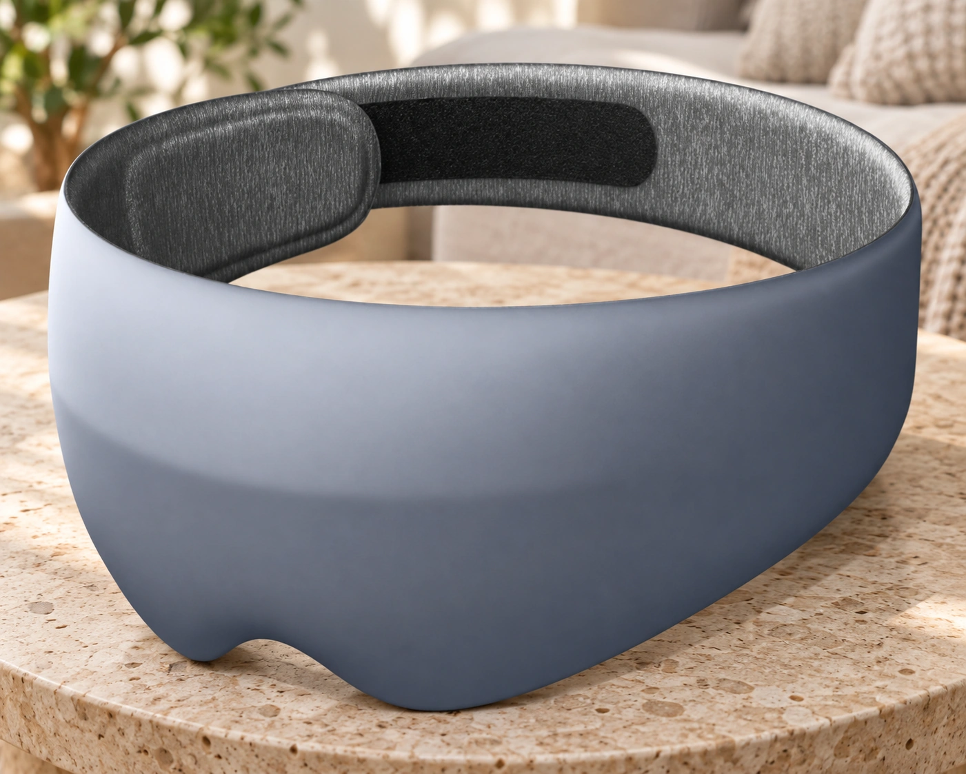 Anshui Light-Blocking Eye Mask: Quiet living room side table · Scene illustration