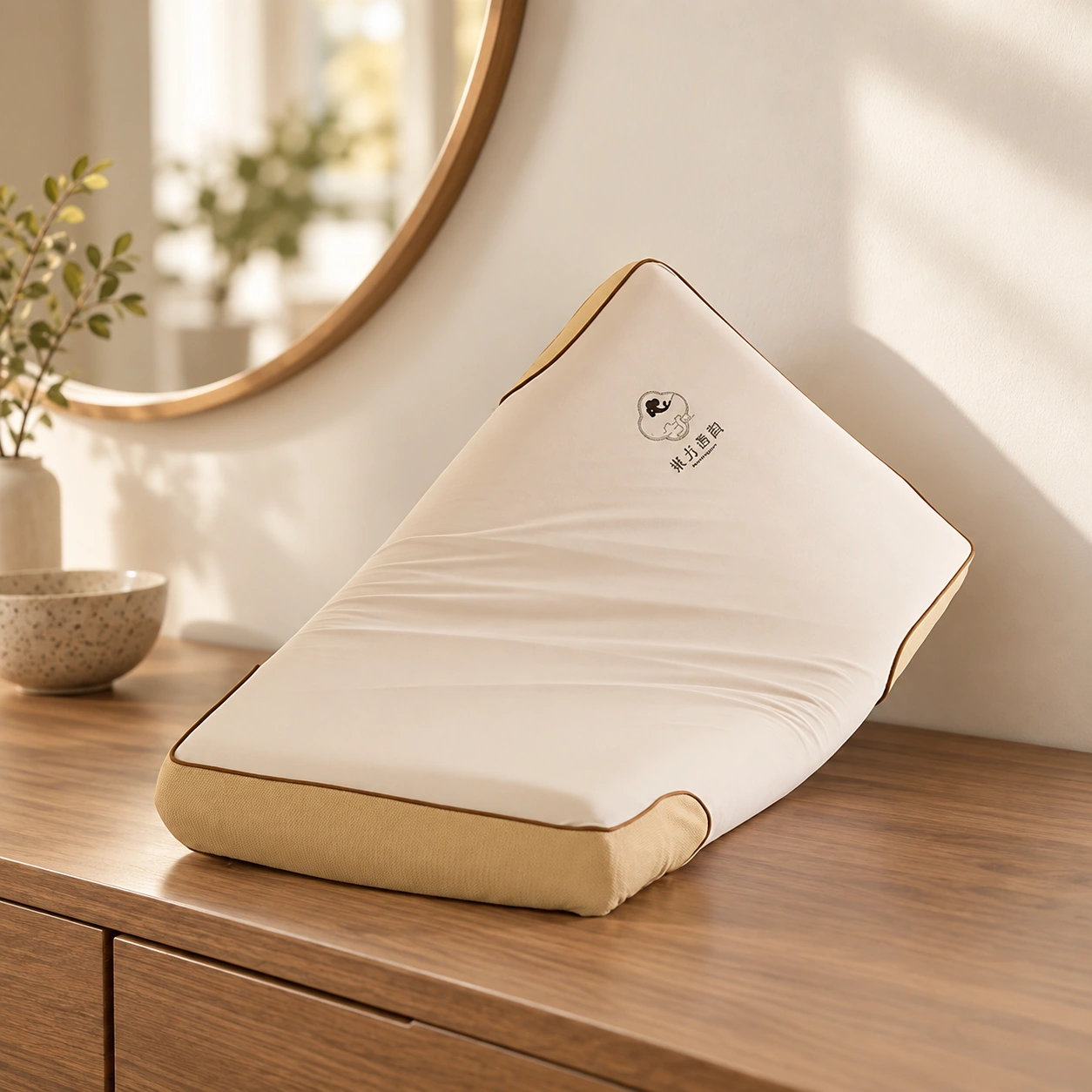 Chenxiang Pillow: Dresser display