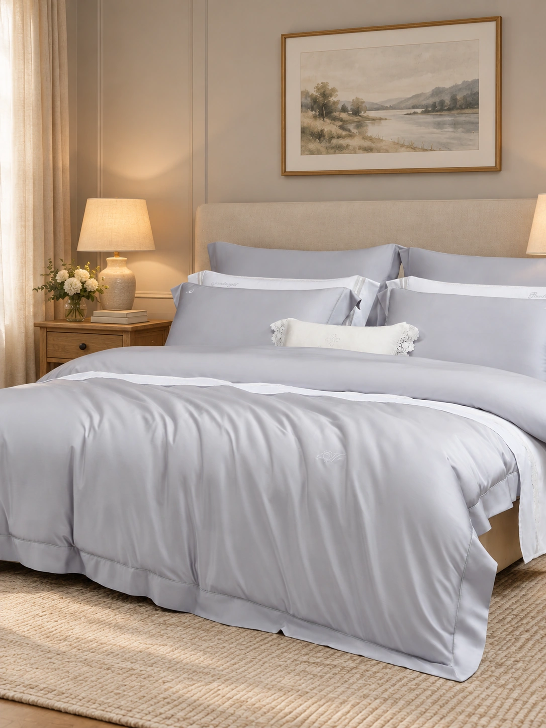 Fanxing Four-Piece Bedding Set: Cozy guest room