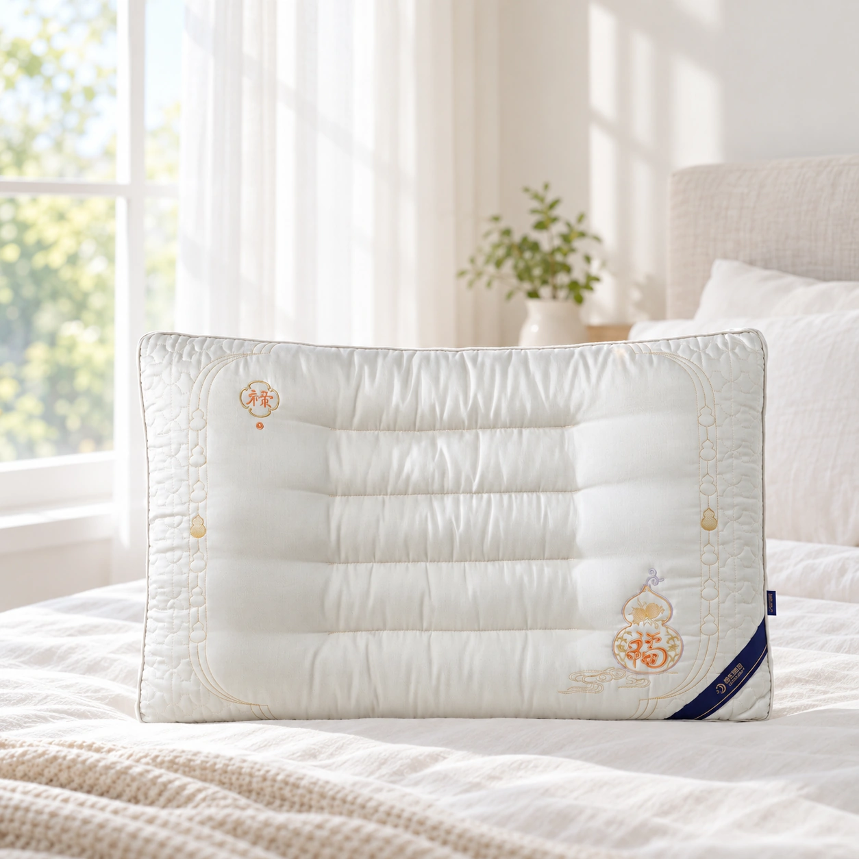 Fulu Pillow: Bright daylight bedroom