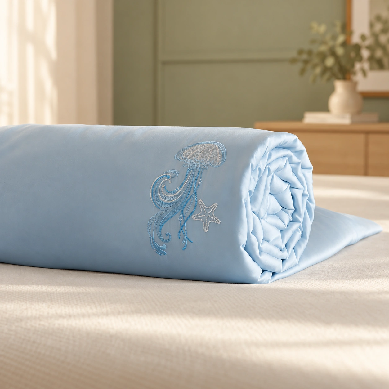 Lanhai Liuguang Canbao Summer Quilt: Soft guest bedroom