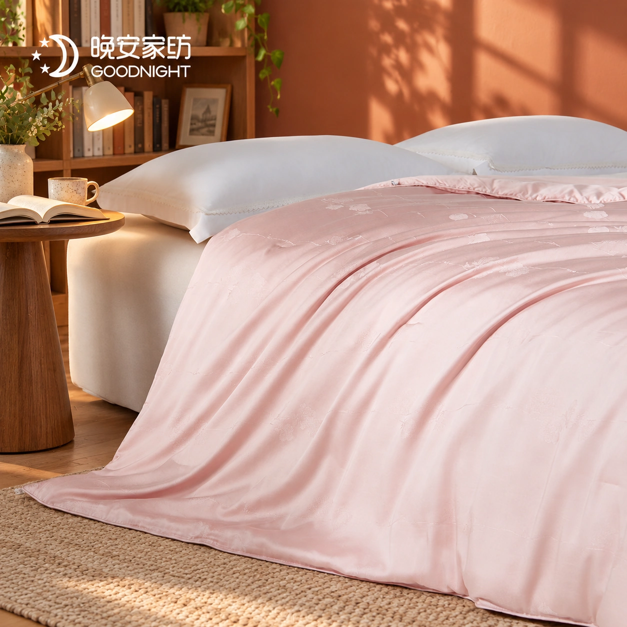 Meigui Miyu Mulberry Silk Spring/Autumn Quilt: Bedside reading space · Scene illustration