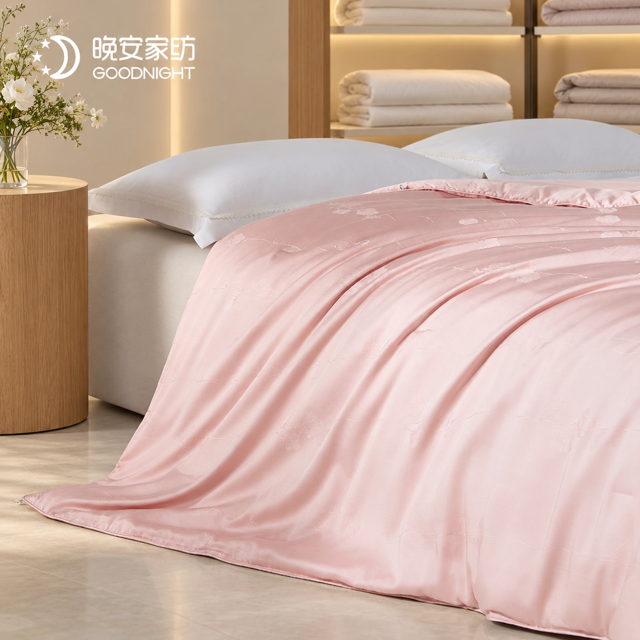 Meigui Miyu Mulberry Silk Spring/Autumn Quilt: Bedding showroom · Scene illustration