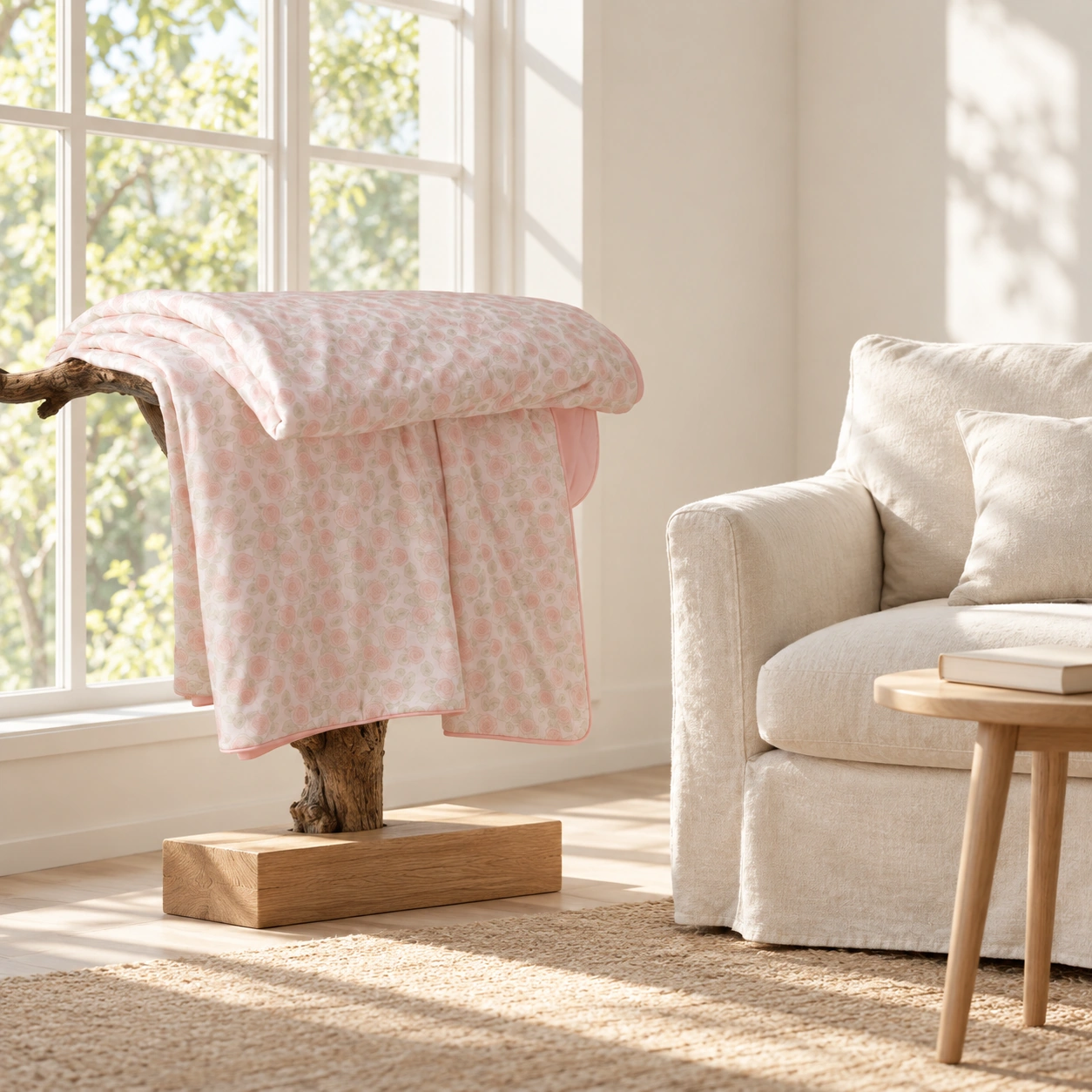 Meixiang Printed Summer Quilt: Window reading corner