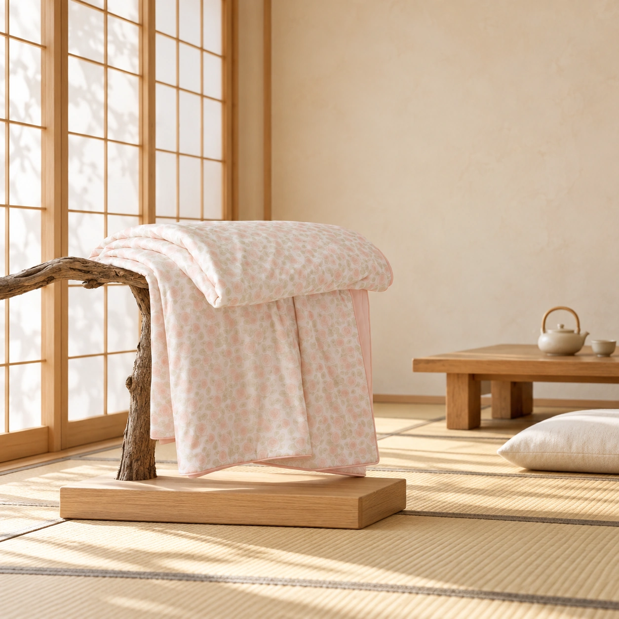Meixiang Printed Summer Quilt: Quiet tatami room