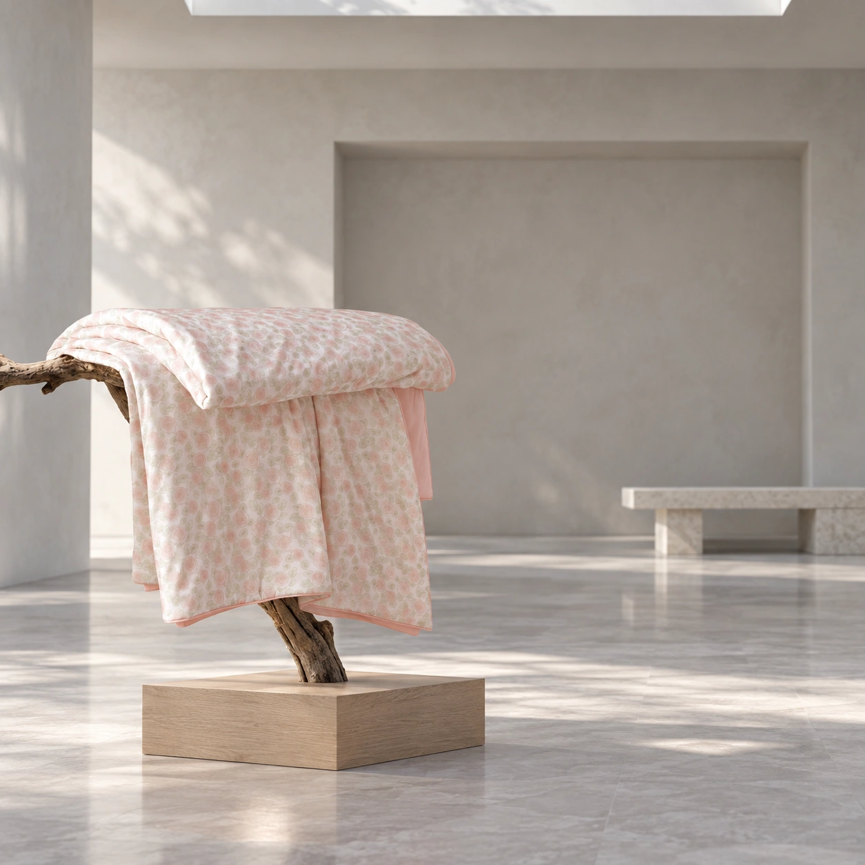 Meixiang Printed Summer Quilt: Minimal textile gallery