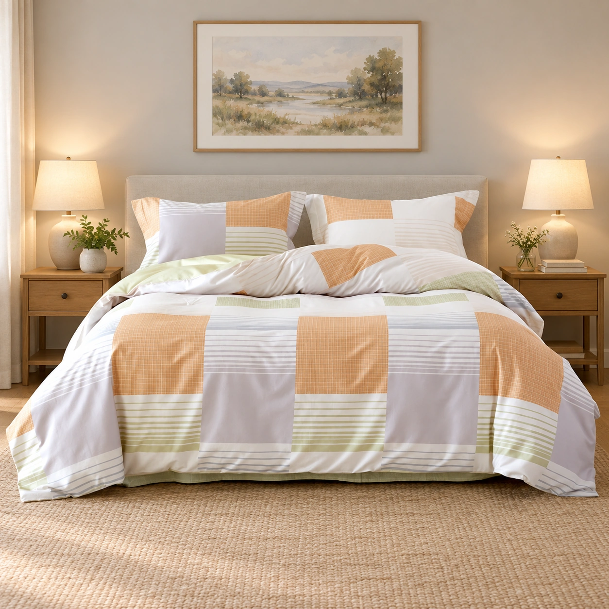 Nuandiao Four-Piece Bedding Set: Cozy guest room
