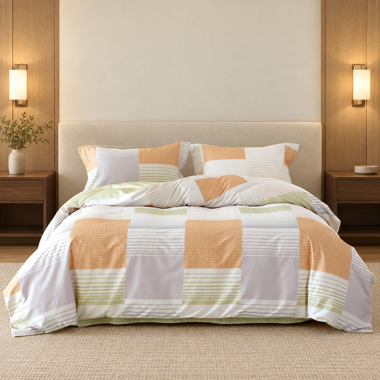 Nuandiao Four-Piece Bedding Set: Hotel bedroom