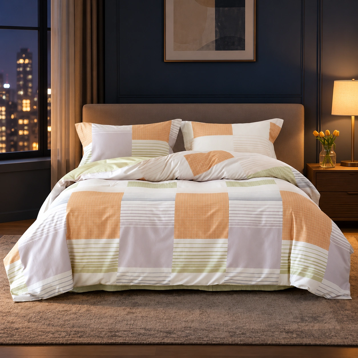 Nuandiao Four-Piece Bedding Set: Night bedroom