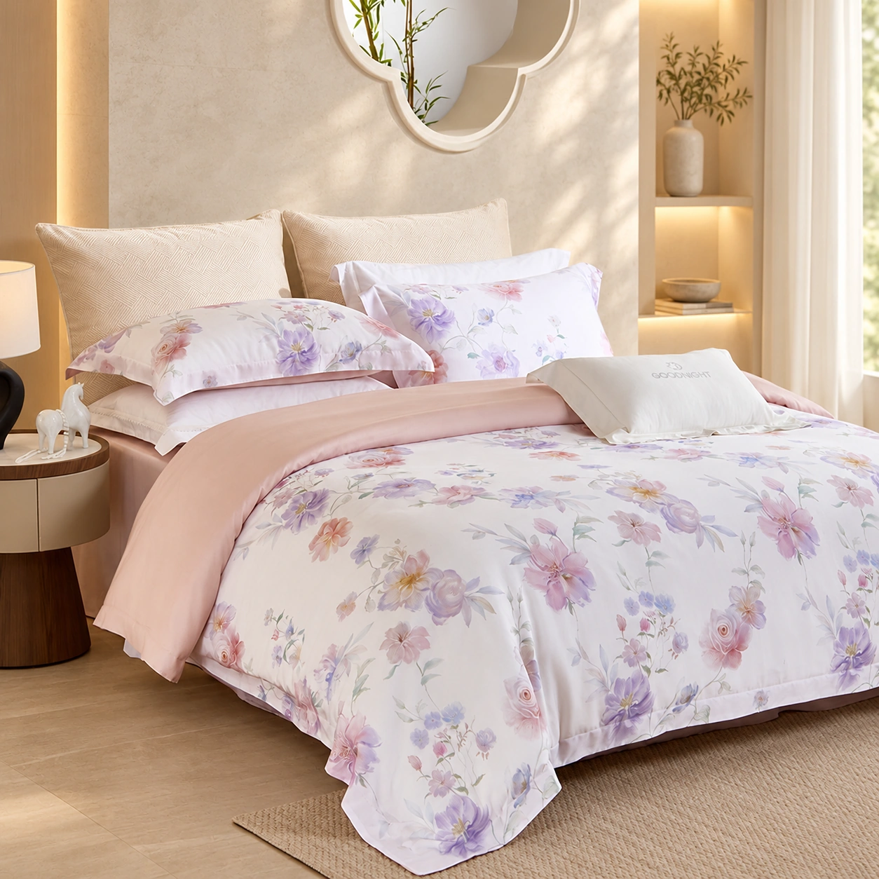 Randuo Four-Piece Bedding Set: Home showroom display