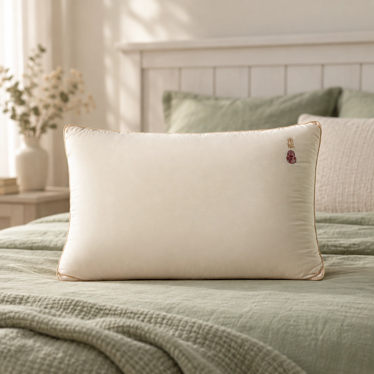 Ruixi Jinfu Gusseted Pillow: Home guest room