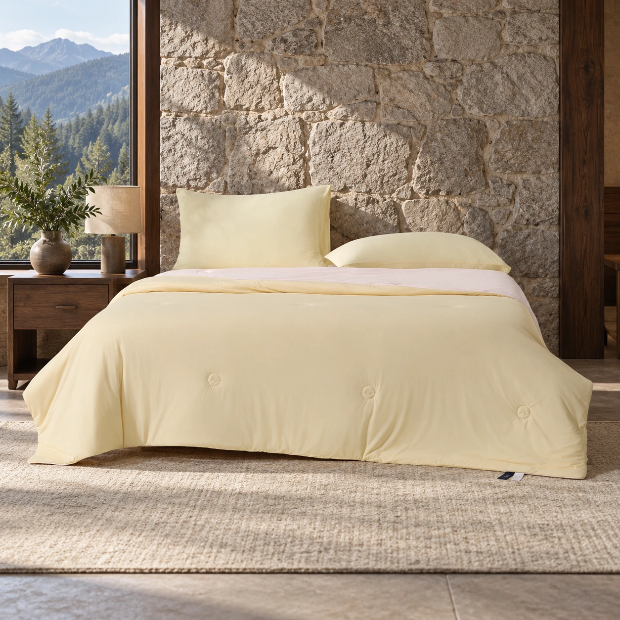 Sou Xiaoliang Summer Quilt: Scene illustration · Mountain stone suite