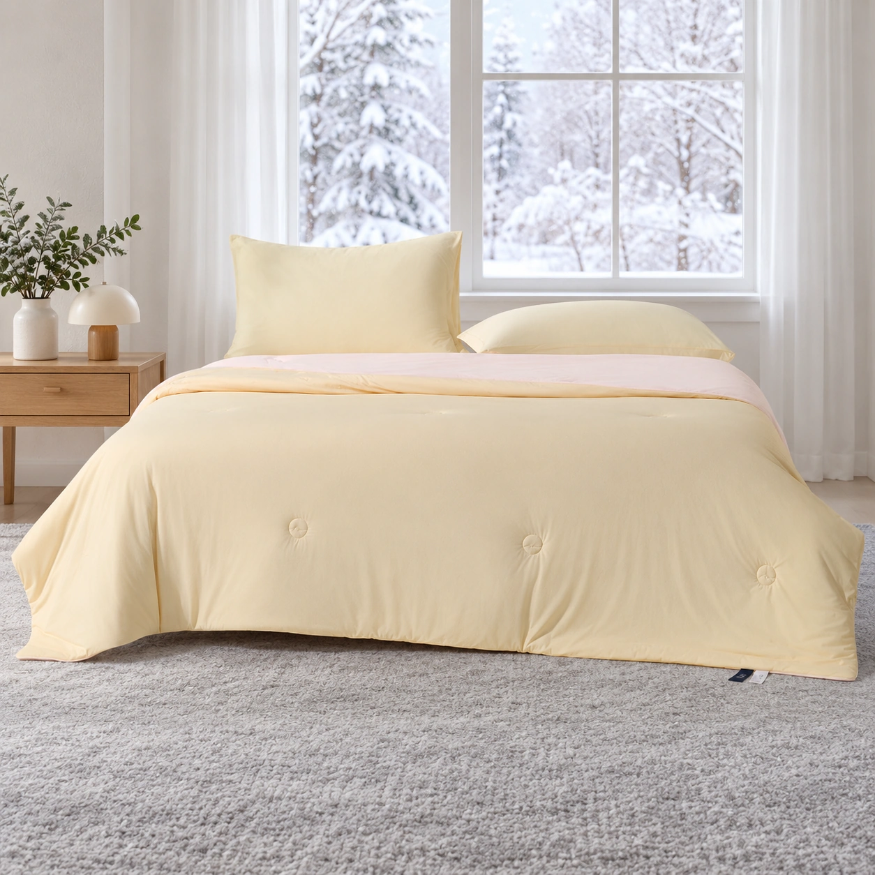 Sou Xiaoliang Summer Quilt: Scene illustration · Winter window bedroom