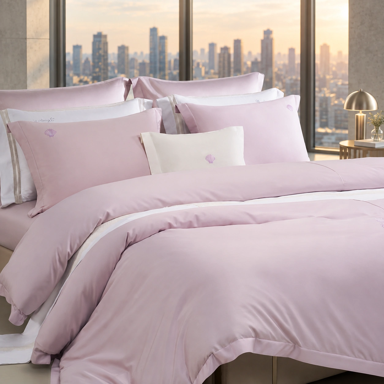 Xingchen Shatan Four-Piece Bedding Set: High-rise bedroom