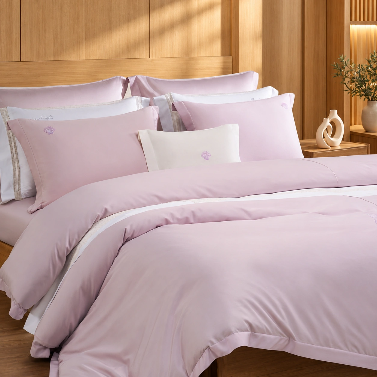 Xingchen Shatan Four-Piece Bedding Set: Wood showroom
