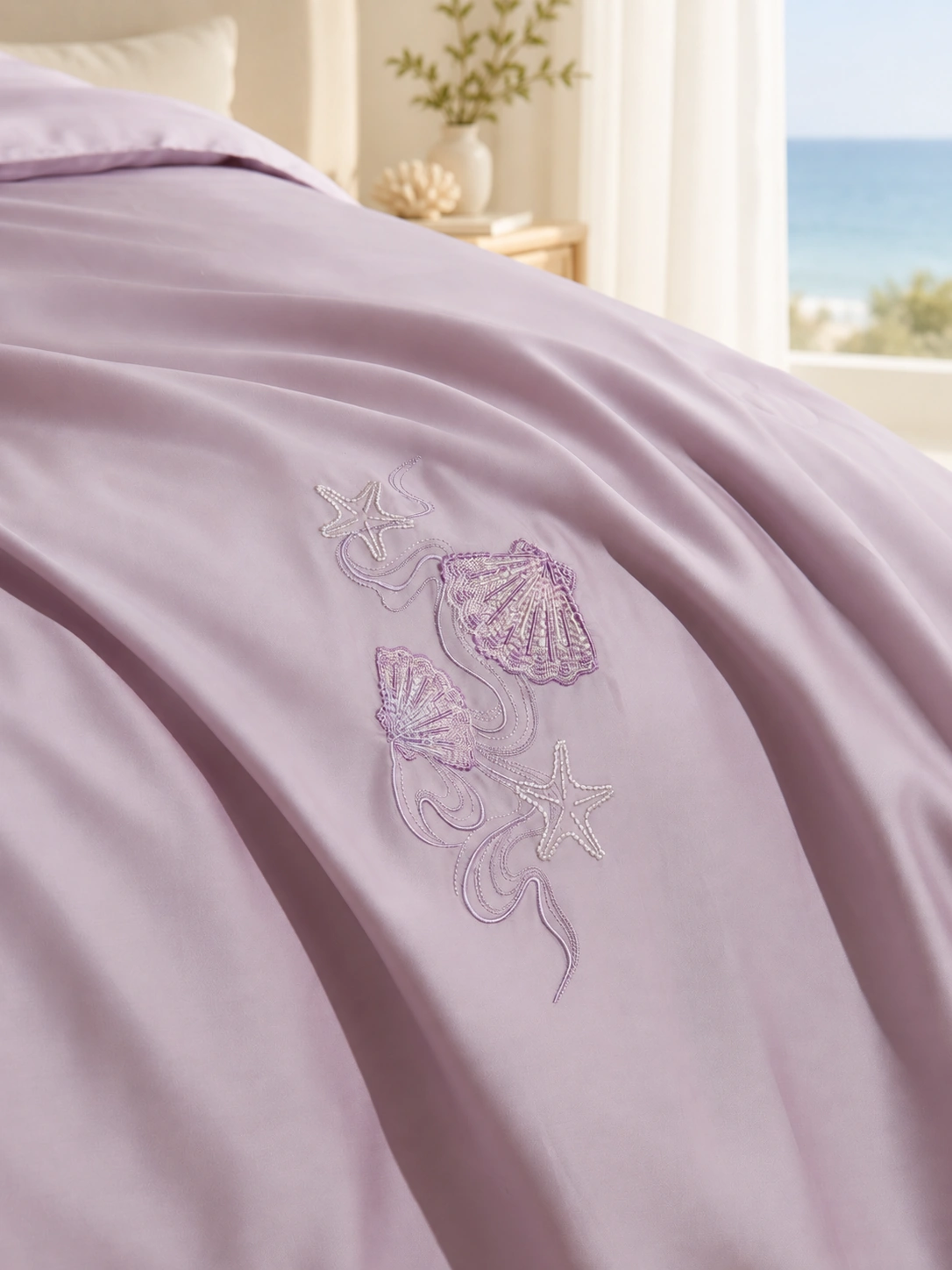 Xingchen Shatan Canbao Summer Quilt: Coastal guestroom display