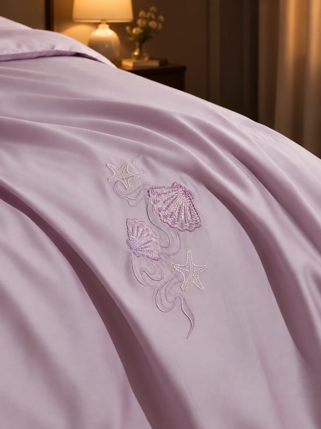 Xingchen Shatan Canbao Summer Quilt: Evening bedside display