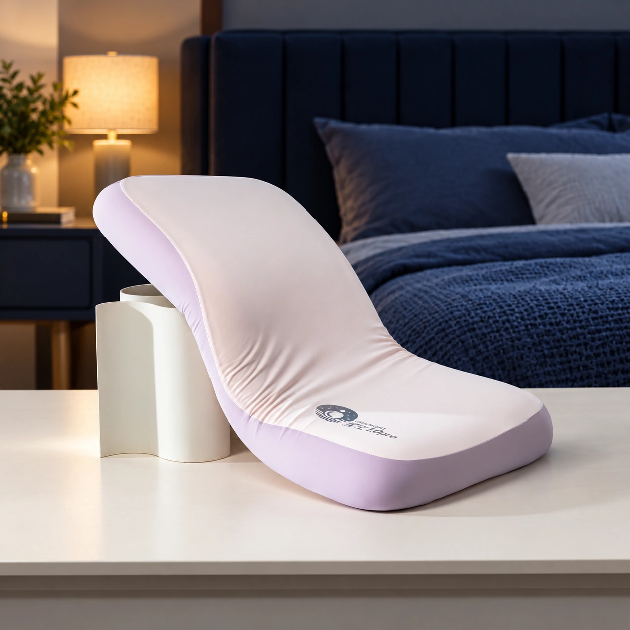 Xingkong 1.0 Pro Bio-Based Memory Foam Pillow: Deep blue bedroom