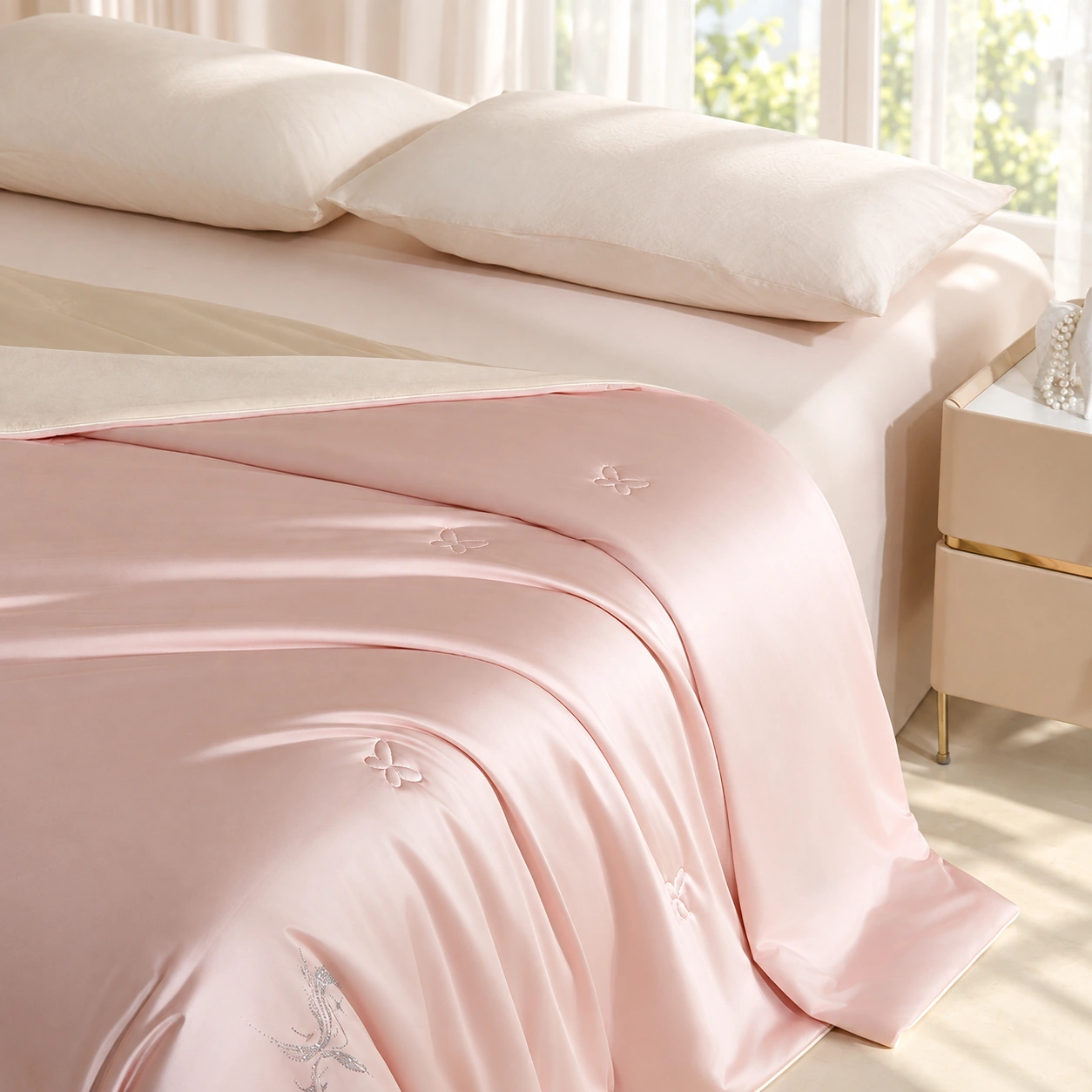 Xingkong Canbao Summer Quilt: Scene illustration · Bright window bedroom