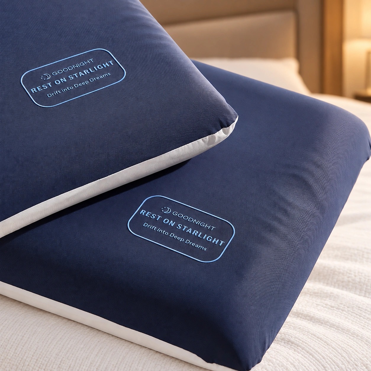 Xingkong Washable Silicone Pillow: Hotel linen bench