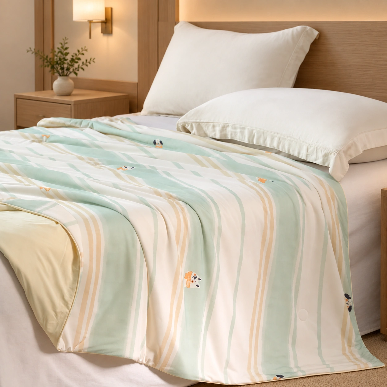 Yunlv Printed Summer Quilt: Hotel bedroom