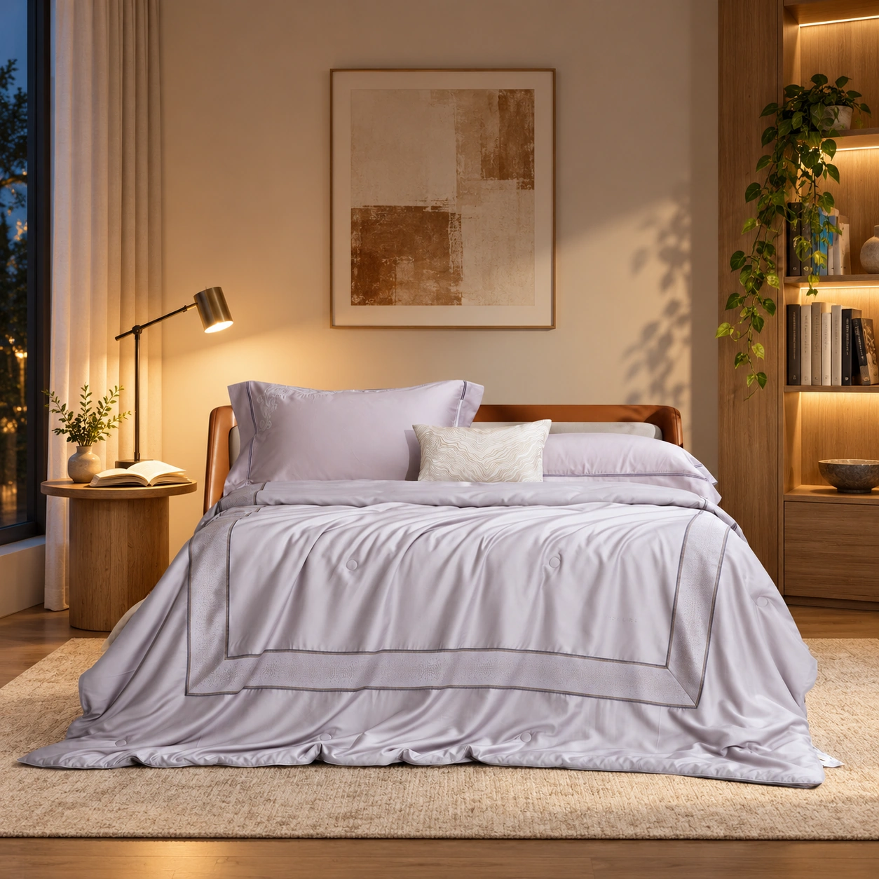 Yunrou No. 1 Mulberry Silk Quilt: Bedside reading space · Scene illustration