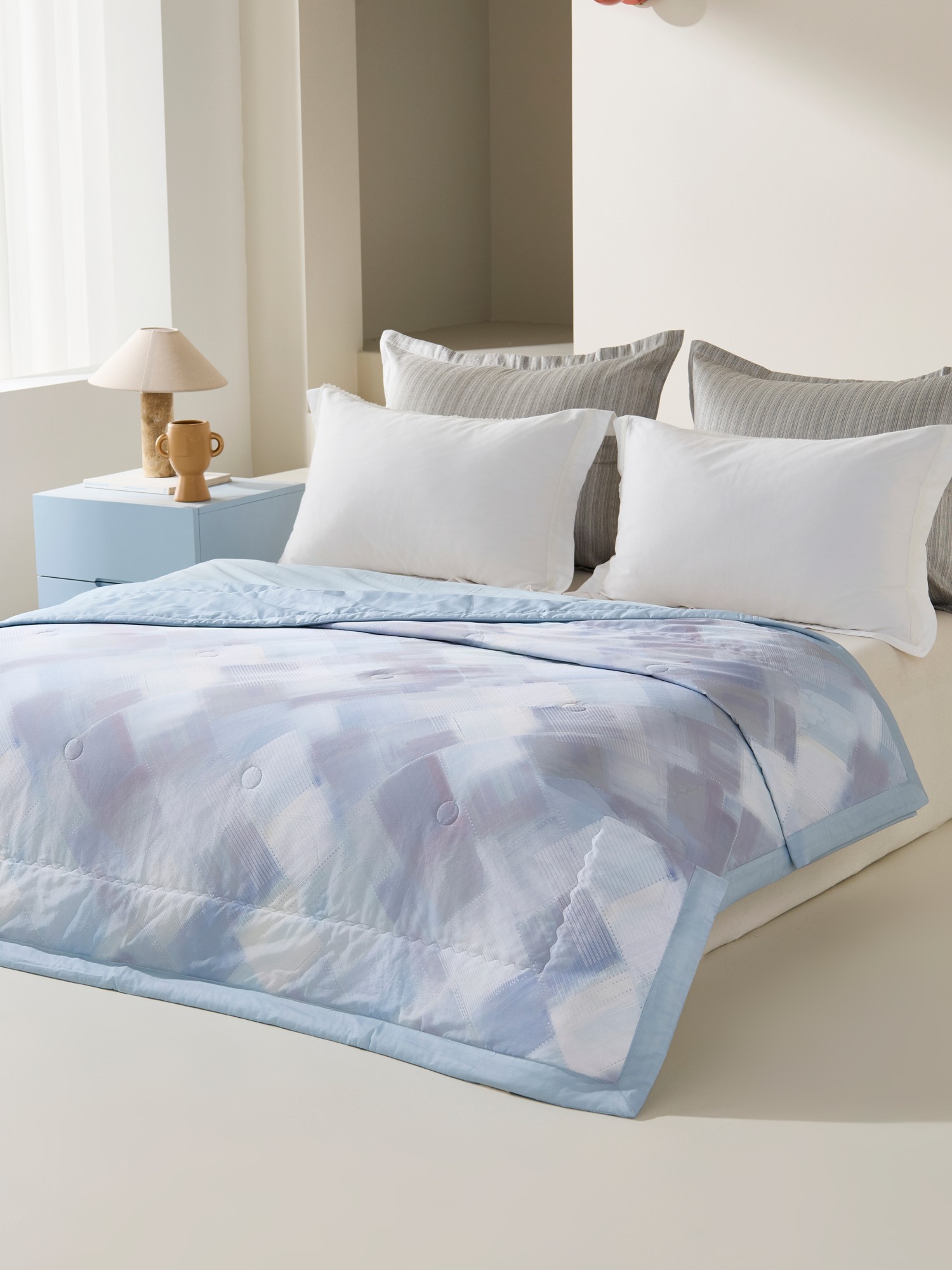Qianlan Geyun Tiansi-Cotton Summer Quilt