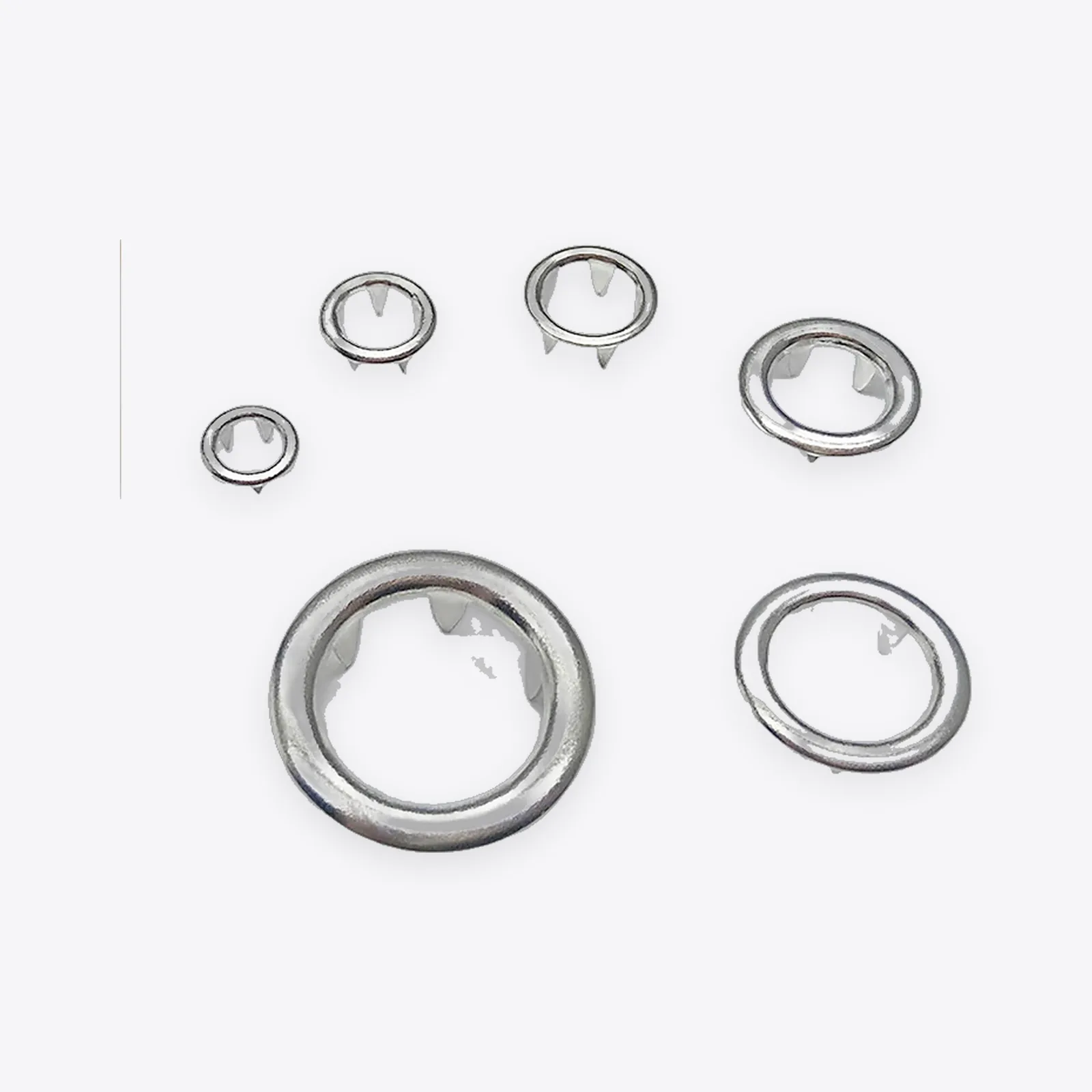 Open-ring Copper Prong Snap Fasteners