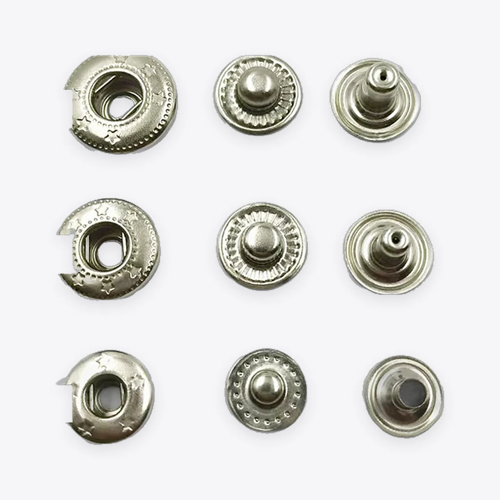484# / 486# / 488# Stainless Steel Three-piece Snap Bases
