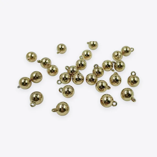 10 mm Solid Smooth Alloy Ball Pendants