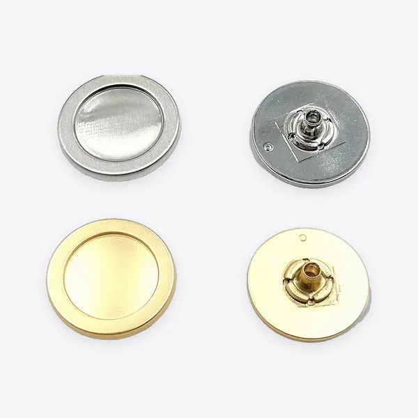 Round No-hammer Zinc Alloy Jeans Buttons