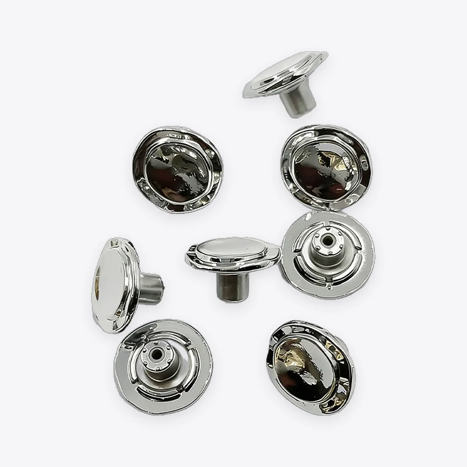Irregular Textured Metal Buttons