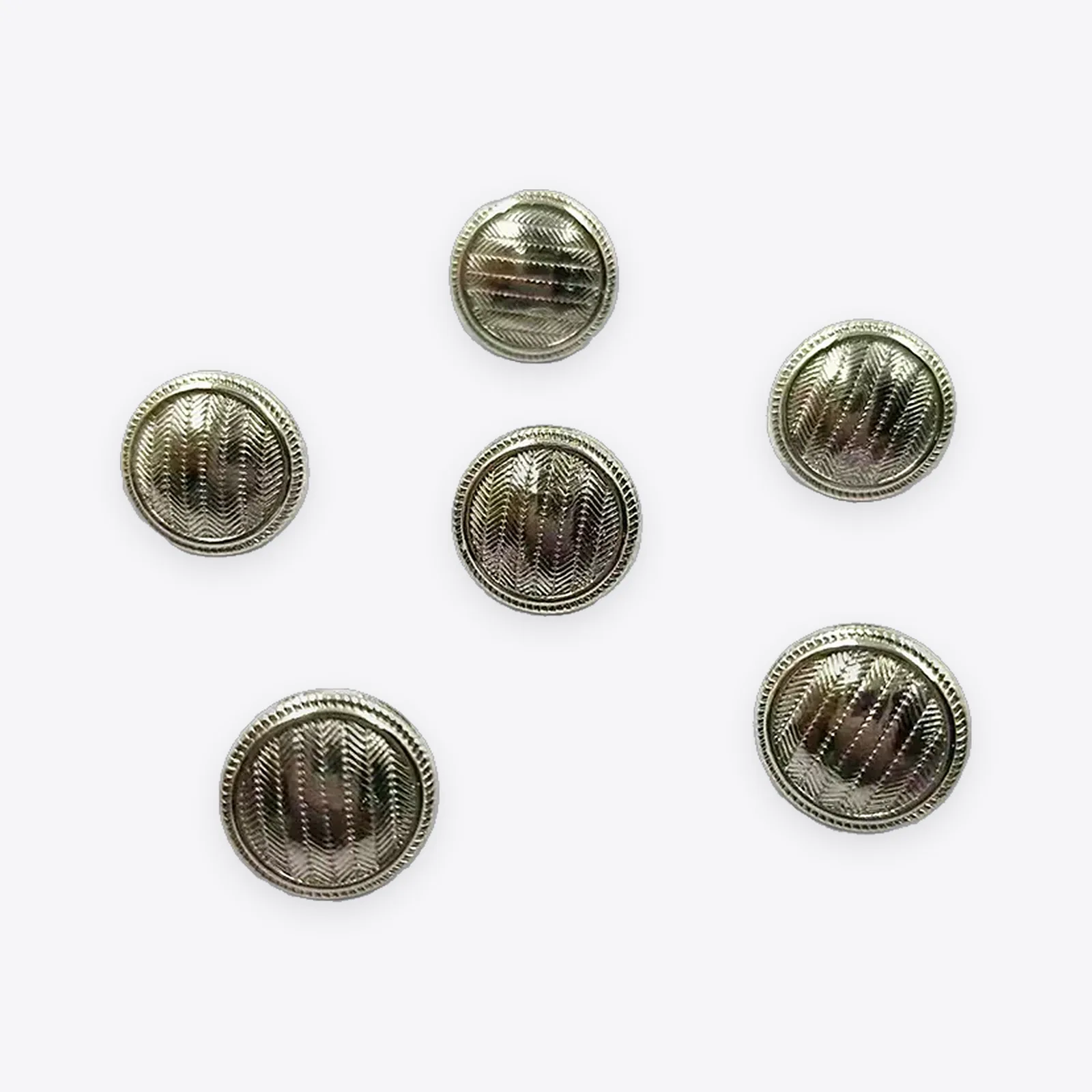 14L / 18L Silver-tone Hemispherical Metal Buttons