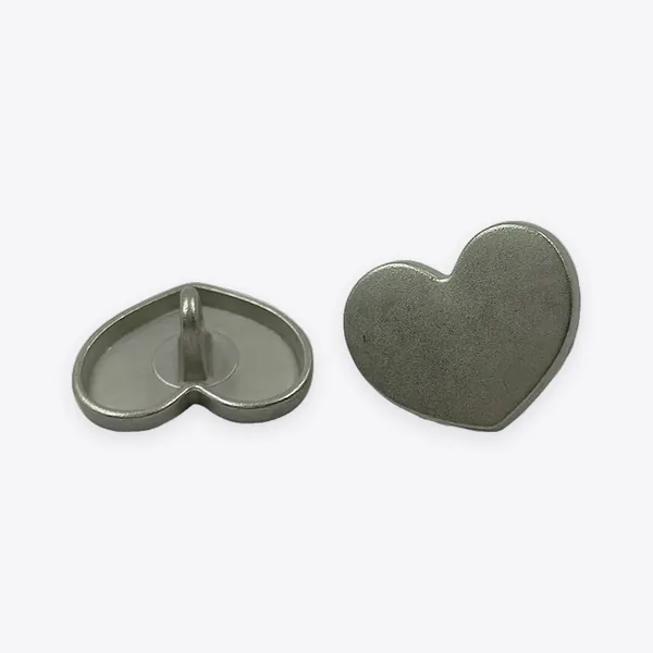 Heart-shaped Alloy High-shank Buttons