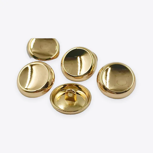 Irregular Recessed Metal High-shank Buttons