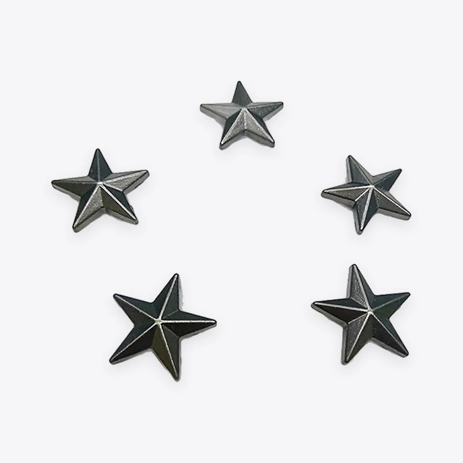 Three-dimensional Alloy Star Studs