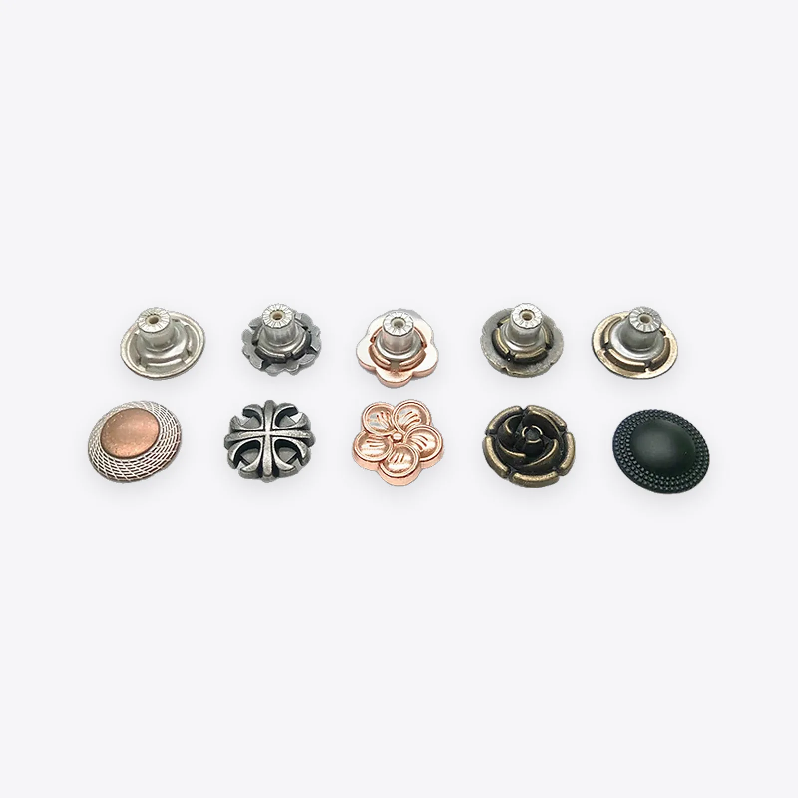 Detachable Zinc Alloy Jeans Buttons