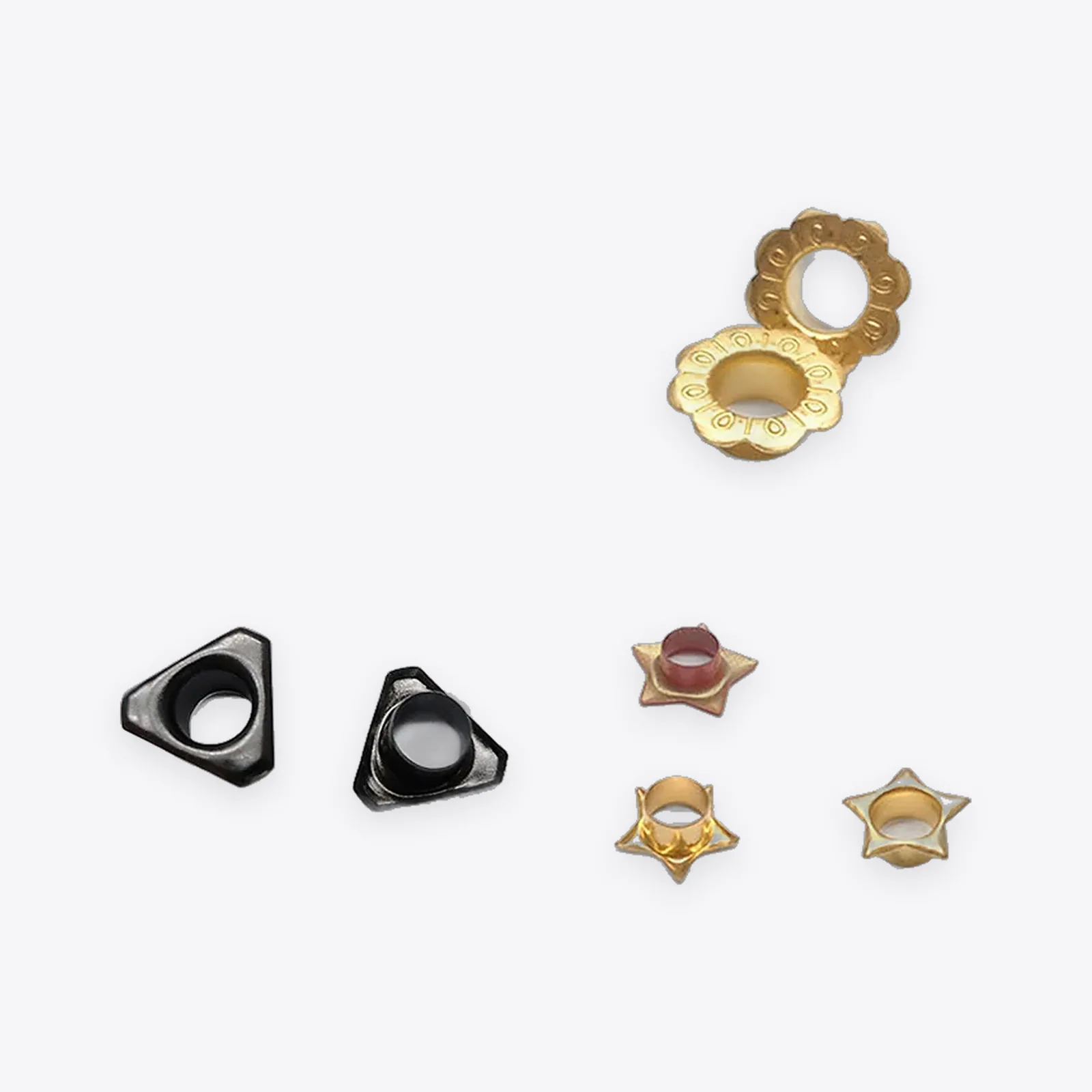 Floral, Triangular & Shaped Copper Eyelets