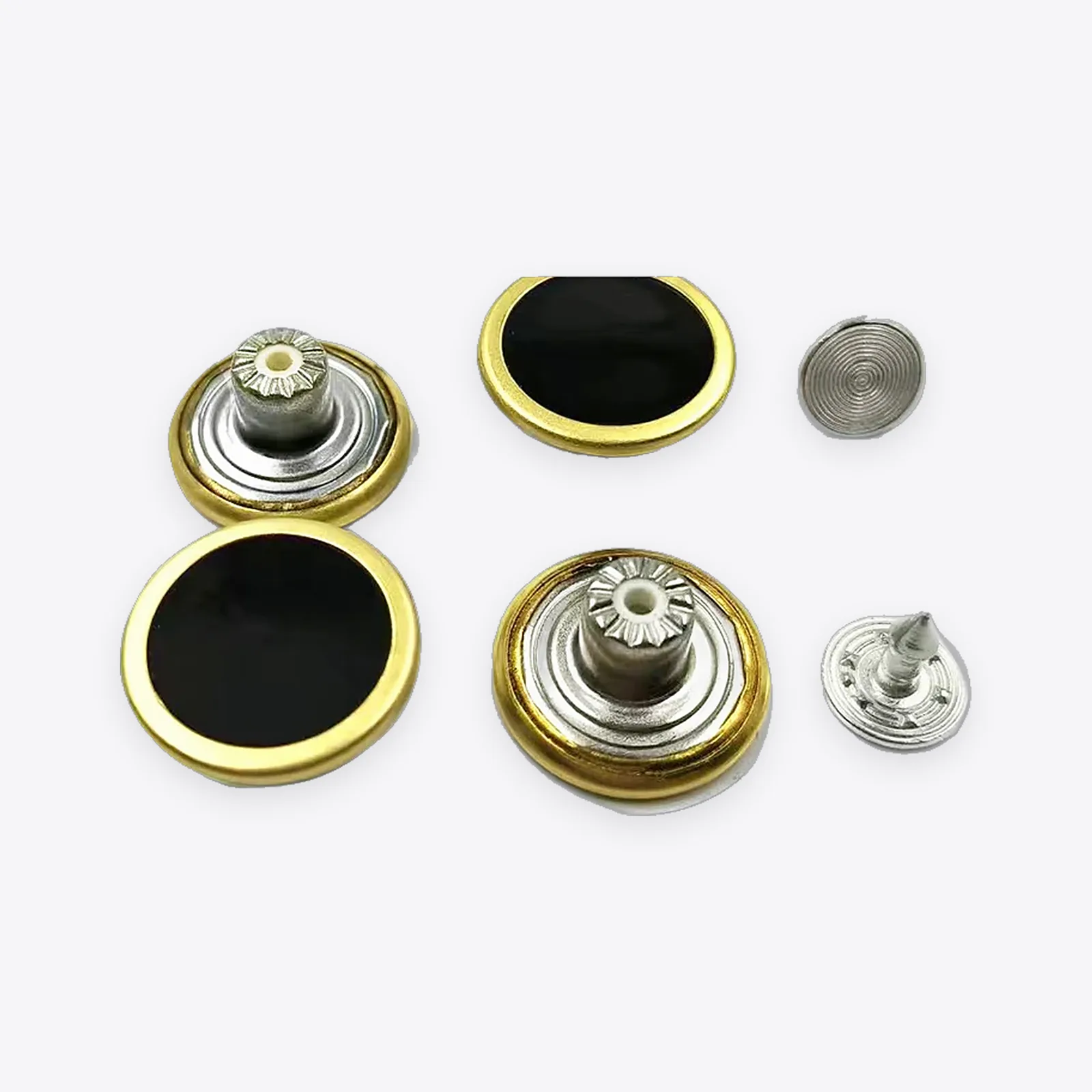 No-hammer Zinc Alloy Waist-adjusting Jeans Buttons